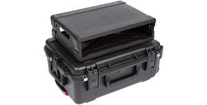 SKB iSeries Injection-Molded 2U- 13" Fly Rack with Wheels (3i-2215M82U)