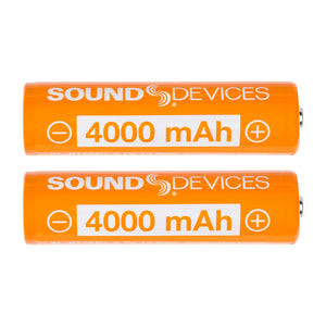 Sound Devices XL-B18650 Lithium-ion Batteries (2 Pack)
