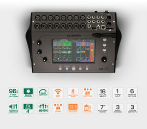 Allen & Heath CQ-18T Digital Mixer with 7" Touchscreen and Bluetooth connectivity