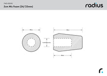 Load image into Gallery viewer, Radius Windshields - Shotgun Mic Foam Windscreen, MKH 50 (FWS-00018)
