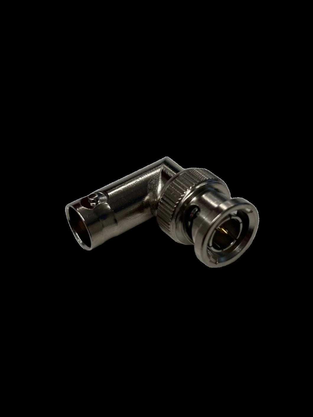 Adapter - BNC 75 Ohm Male to Female Right angle adapter