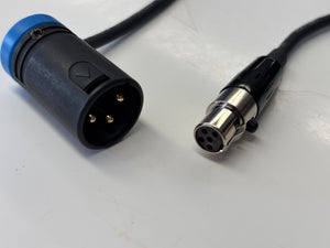 SCS TA5F To LoPro XLRM Single Channel Receiver output cable 18"