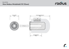 Load image into Gallery viewer, Radius Windshields - 10cm Nimbus Windshield (19/22) (NIM-00216)
