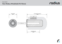 Load image into Gallery viewer, Radius Windshields - 12cm Nimbus Windshield (19/22) (NIM-00223)
