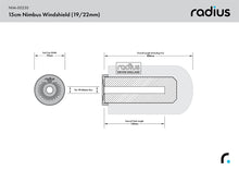 Load image into Gallery viewer, Radius Windshields - 15cm Nimbus Windshield (19/22) (NIM-00230)
