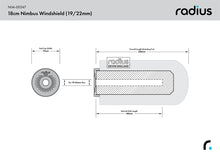 Load image into Gallery viewer, Radius Windshields - 18cm Nimbus Windshield (19/22) (NIM-00247)
