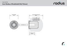 Load image into Gallery viewer, Radius Windshields - 5cm Nimbus Windshield (24/25), (NIM-00254)
