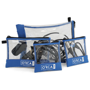 Orca OR-180 - 4 Transparent Pouches Kit for Accessories