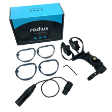 Load image into Gallery viewer, Radius Windshields - RAD-2 Shock Mount DARK EDITION, for Exterior Boom (w/Cable Techniques Lo-Profile XLR jumper) (RAD-01473)
