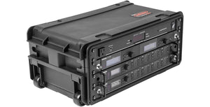 SKB 4U Injection Molded 11" Deep Rack w/Wheels (3i-4U11-W)