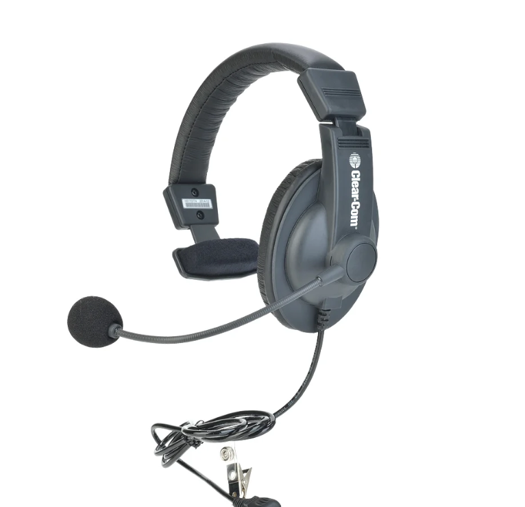 Clearcom CC-15-X4 Headset: Electret Mic Single ear XLR (F) 4 pin