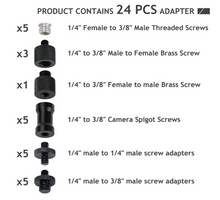 Load image into Gallery viewer, 24PC Camera Screw Adapter Set
