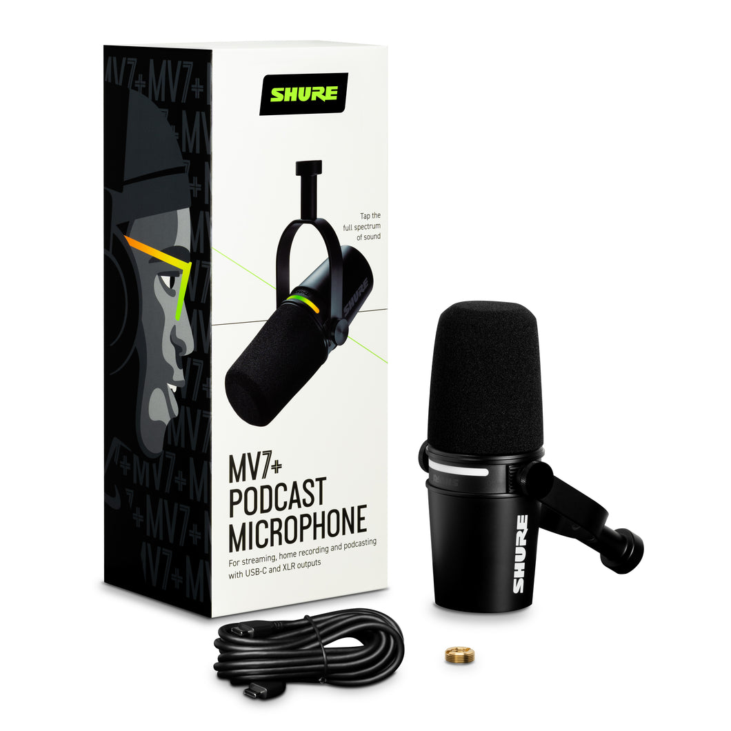 Shure MV7+ USB/XLR Output Podcast Microphone