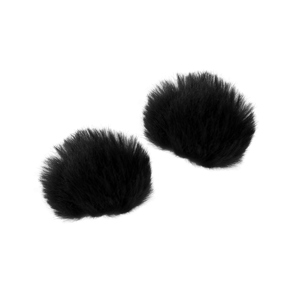 Radius Windshields - Urchin Lavlalier Fur Windshield, Black (Pair) (URC-00148)