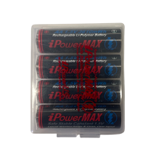Load image into Gallery viewer, iPower Max AA 1.5V 3610mWh rechargeable Li-Polymer Battery (4 Pack with Case)
