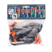 Load image into Gallery viewer, Bongo Ties 5&quot; Elastic cable ties. 10-Pack (Colored Pin)
