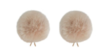 Load image into Gallery viewer, Bubblebee-Twin Windbubbles L01-Mini Imitation-Fur Windscreen Set (2) For 3mm-4mm Lav Mics
