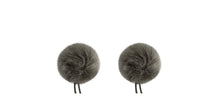 Load image into Gallery viewer, Bubblebee-Twin Windbubbles L01-Mini Imitation-Fur Windscreen Set (2) For 3mm-4mm Lav Mics
