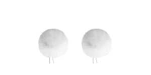 Bubblebee-Twin Windbubbles L01-Mini Imitation-Fur Windscreen Set (2) For 3mm-4mm Lav Mics