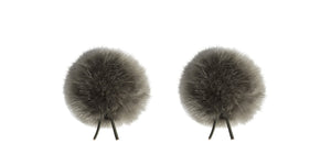 Bubblebee-Twin Windbubbles L02-Mini Imitation-Fur Windscreen Set For 5mm-8mm Lav Mics