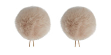 Load image into Gallery viewer, Bubblebee-Twin Windbubbles L04-Mini Imitation-Fur Windscreen Set For 8mm-13mm Lav Mics
