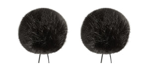 Bubblebee-Twin Windbubbles L04-Mini Imitation-Fur Windscreen Set For 8mm-13mm Lav Mics