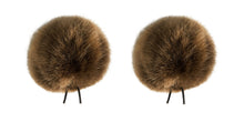 Load image into Gallery viewer, Bubblebee-Twin Windbubbles L04-Mini Imitation-Fur Windscreen Set For 8mm-13mm Lav Mics
