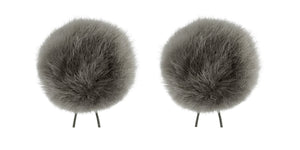 Bubblebee-Twin Windbubbles L04-Mini Imitation-Fur Windscreen Set For 8mm-13mm Lav Mics