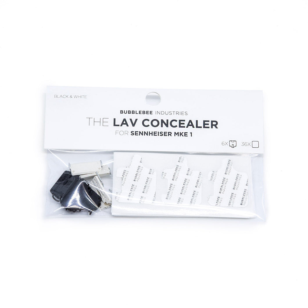 Bubblebee-Lav Concealer For Sennheiser MKE-1, 6-Pack (3 of each Color)