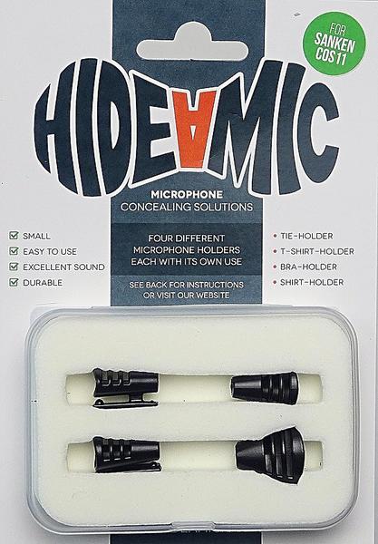 Hide-a-mic set 4 different holders in case. For Sanken COS11 - 4-Sets