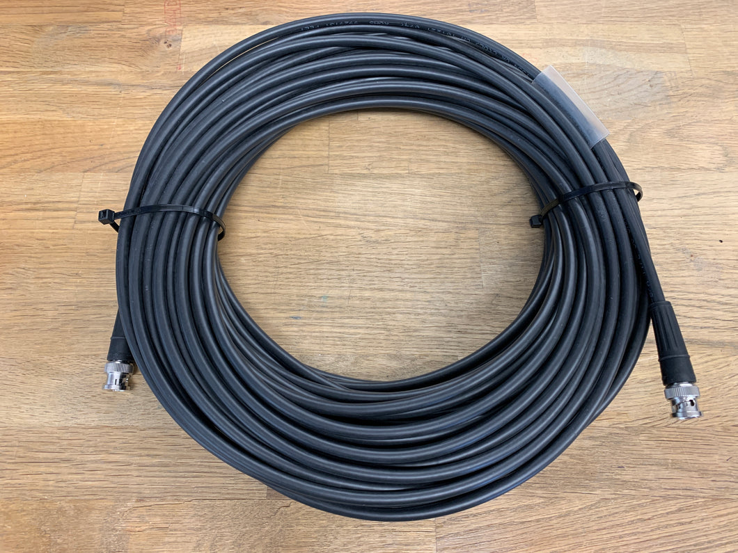 SCS RG8X 100' Antenna cable with clear heatshrink for labeling