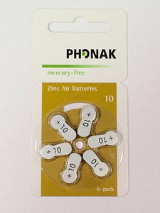 Phonak Battery 10A 6-pack