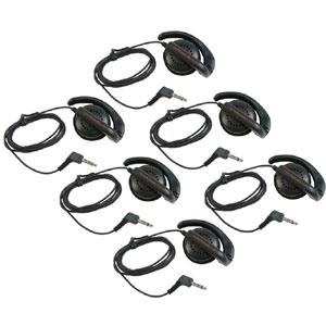 Remote Audio EARBUD6 Pack of 6 Single ear speakers with ear hook.