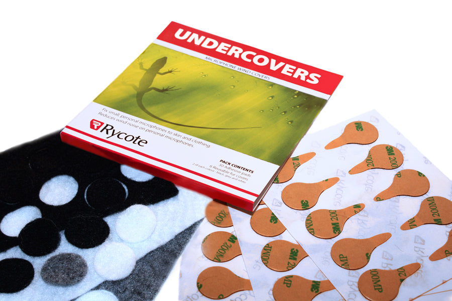 Rycote Undercovers, 30 fabric covers with Stickies