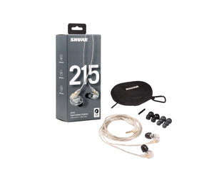 Shure SE215-CL Sound Isolating Earphones with Dynamic MicroDriver (Clear)