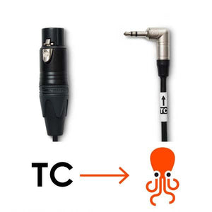 Tentacle Sync C05 - 3-Pin XLRf to Tentacle TC-Jamming Cable (12")