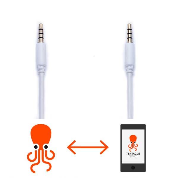 Tentacle Sync C18 - Tentacle to iPhone Setup TRRS Cable (Straight, 18')