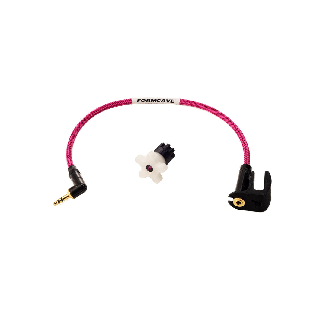 Formcave - Mixmate Kit - Headphone jack extender with relocation clip and volume nob for SD Mixpre mixers