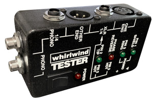 Whirlwind Audio Cable Tester for XLR, 1/4" and RCA Connectors