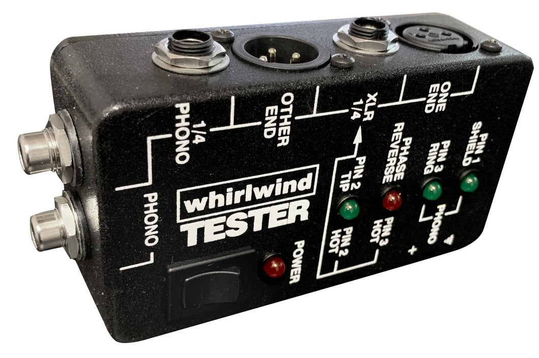 Whirlwind Audio Cable Tester for XLR, 1/4